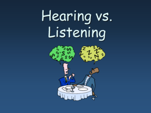 Listening và Hearing 